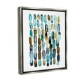 thumbnail image 4 of Stupell Industries Blue Oblong Shapes Pattern Abstract Painting Gray Floater Framed Canvas Art Print Wall Art, 25 x 31, 4 of 10