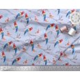 thumbnail image 3 of Soimoi Poly Georgette Fabric Branches,Leaves & Macaw Parrot Bird Print Fabric by Yard 42 Inch Wide, 3 of 3