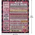 thumbnail image 2 of LHSHID Stepmom Gifts Blanket Flannel Soft and Comfortable Anti static Bed Sofa Blanket 60x80in, 2 of 6