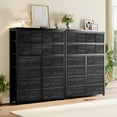 thumbnail image 3 of NEILA 16 Drawers Dresser with Sturdy Metal Frame and Wood Tabletop - Ideal for Bedroom, Hallway, and Entryway Organization, Black, 3 of 7