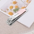 thumbnail image 6 of Unique Bargains 1pc Gradient Small Carbon Steel Flat Nail Clippers 2.36" Length Pink, 6 of 6