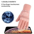 thumbnail image 3 of Guantes de invierno con pantalla táctil para mujer y niña, guantes de punto suaves y cálidos, 3 of 5