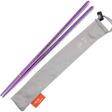 

Tito Bright Colorful Portable Titanium Chopsticks Square Chopsticks Outdoor Camping Cutlery Picnic Dishes Ultralight Only 16G