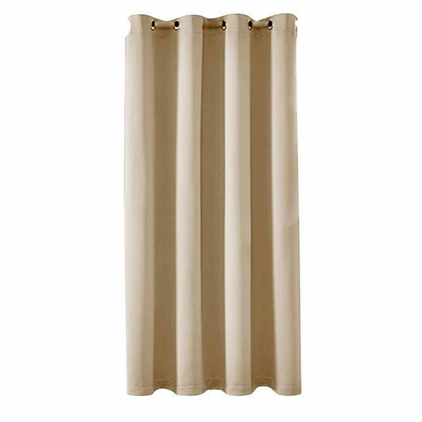 Cortinas de 99 cm de ancho y 198 cm de largo, opacas, para dormitorio y sala de estar. Cortinas de poliéster con ojales, aislamiento térmico y reducción de ruido. Par de paneles individuales.