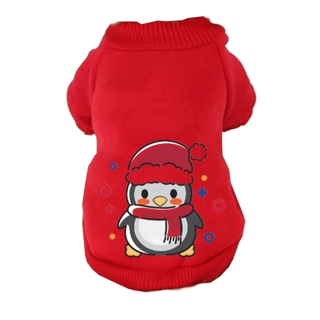 Sudadera con capucha navideña Yinane para cachorros traje cálido de vacaciones de Navidad XXL