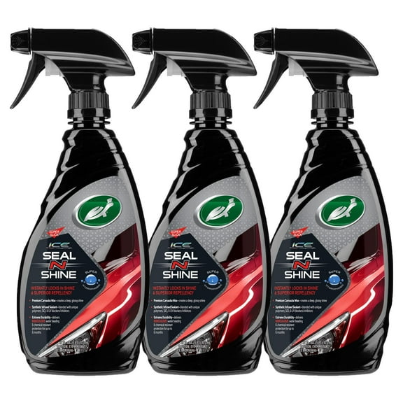 Turtle Wax ICE Seal N Shine Hybrid Sealant Long Lasting Spray Wax 3-Pack
