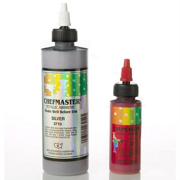 Chefmaster Metallic Airbrush Color, 2 Oz. Red