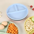 thumbnail image 2 of ENJOYW Assiette Alimentaire 3 Compartiments Résistante à la Chaleur PP Ronde Gâteau Salade Plat de Service Accessoires de Cuisine Assiette Alimentaire, 2 of 7