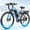 Blue, variant on Mountain Electric Bike for Adults, 1500W Peak Brushless Motor, 20+ MPH Top Speed, 48V 20.8Ah Battery, Full Suspension, 27.5" Tires, Up to 80 Miles Range, Black