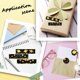 thumbnail image 4 of Cinta adhesiva con diseño de luna, 12 estilos, 16,4 pies, dorada, decorativa, para envolver regalos, 4 of 9