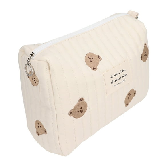 Bolsa de pañales para cochecito de bebé, bolsa de pañales para cochecito de bebé portátil multifuncional, bolsa de almacenamiento de pañales, artesanía superior