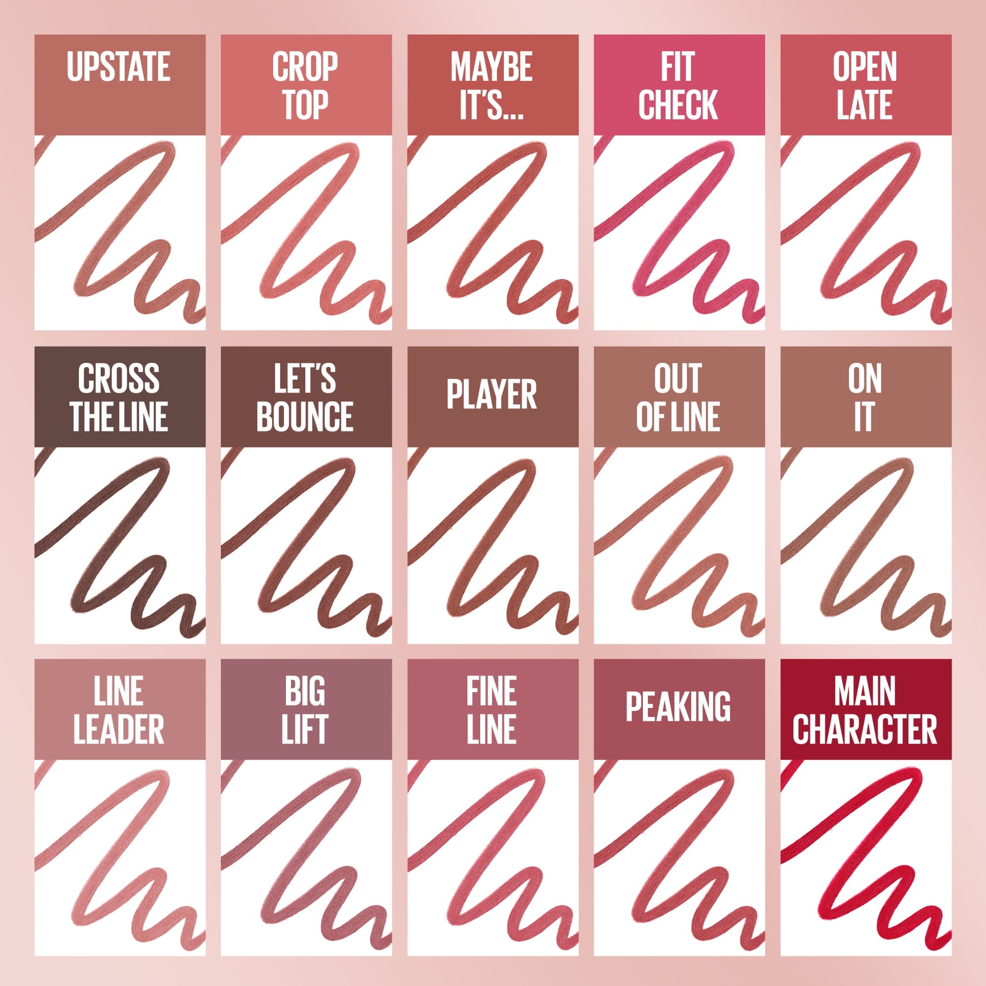 Maybelline New York Lifter Lip Liner, Long-wear, Hyaluronic Acid, Upstate, 1.2g