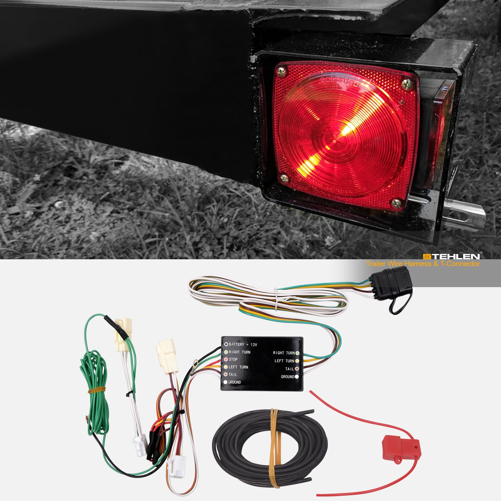 Stehlen 733469495451 Trailer Tow Hitch 4 Way Flat Wiring
