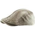 thumbnail image 2 of Solid Cotton Denim Gatsby Cap Mens Denim Hat Golf Driving Summer Cabbie Newsboy, 2 of 7