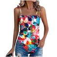 thumbnail image 2 of QUNYINEY Women Tank Tops Graphic Summer Camisole Tops Beach Vacation Sleeveless Loose Fit Square Neckline Womens Shirts, 2 of 6