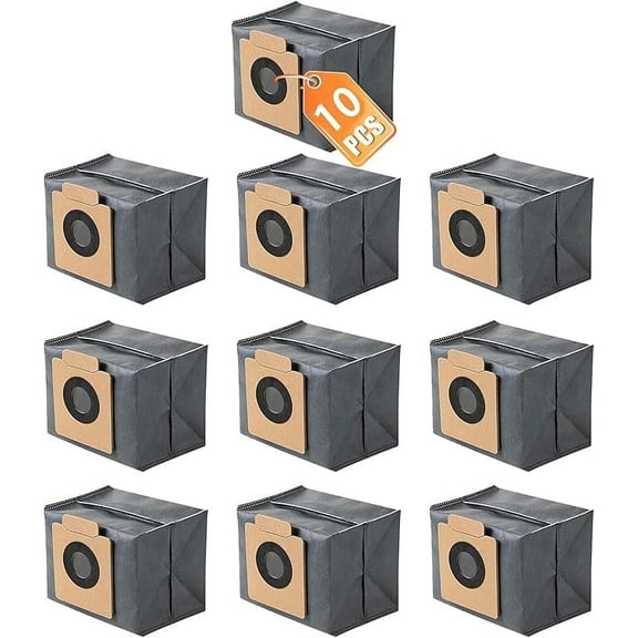 Dust Bags for eufy X10 Pro Omni Robot Vacuum & X8 Pro with Self-Empty Station, Large Capacaity, 10 Pack