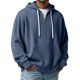 thumbnail image 1 of pstuiky Camisas casuales de manga larga para hombre, Sudadera informal de cuello redondo con capucha, media cremallera y bolsillo de manga larga de color liso para hombre salir tops xxxl, 1 of 5