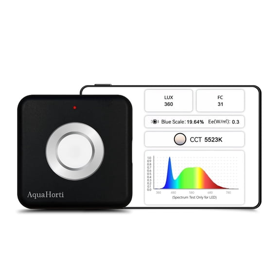 AH-300 Light Meter,Test LED Spectrum,CCT,LUX,Foot Candle,Blue Light Meter