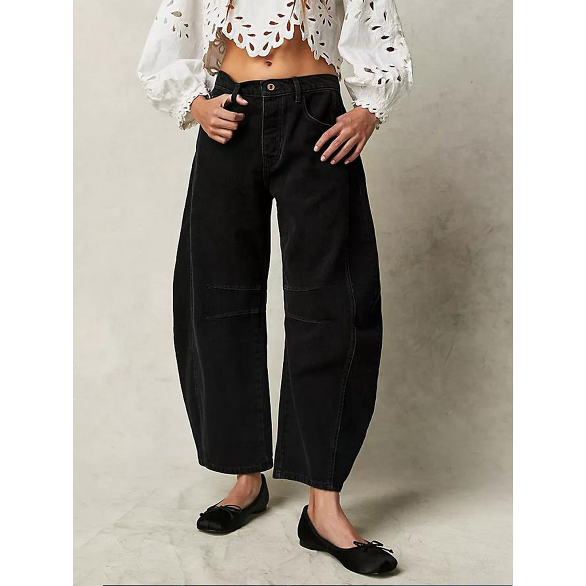 Jean Droit Femme Acne Studios Pur Coton Délavé - Taille M - Style Rétro Années 2000 - Neuf
