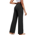 thumbnail image 2 of NELEUS ButterSoftFlex Womens Wide Leg Pants Athletic Yoga Legging Casual Sweatpants with Side Pockets,Black,US Size L, 2 of 11