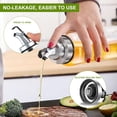 thumbnail image 4 of Dispensador de aceite, botella de aceite de oliva, botella de vinagre, dispensador de aceite de oliva de vidrio de 500ml/17OZ, rociador con boquillas para cocinar, 4 of 5