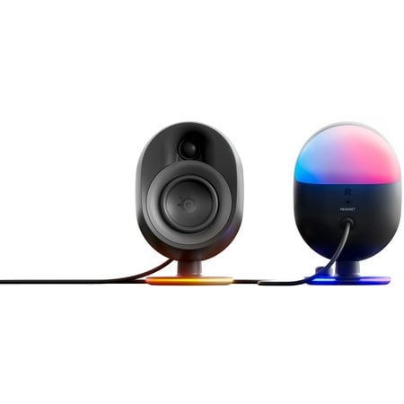 SteelSeries - Arena 7 2.1 Bluetooth Gaming Speakers with RGB Lighting (3 Piece) - Black