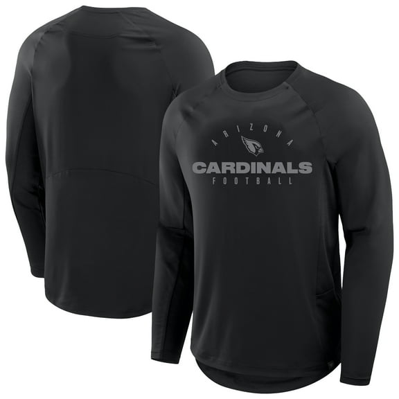 Men's Fanatics Black Arizona Cardinals Big & Tall Coverage Scheme Long Sleeve T-Shirt