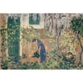 thumbnail image 3 of Ernst Schiess 24x18 Black Modern Framed Museum Art Print Titled - Woman in the Southern Garden, 3 of 5