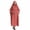 Red, variant on Women's Muslim One-Piece Jilbab Khimar Full Coverage Prayer Dress with Pockets Modest Abaya