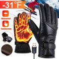 thumbnail image 2 of Guantes calefactables, guantes calefactores recargables, guantes cálidos con pantalla táctil de invierno para mujeres y hombres, guantes calefactores USB con pantalla táctil impe, 2 of 5