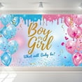 thumbnail image 4 of Gender Reveal Background “Boy or Girl” Backdrop Blue Pink Gender Reveal Party What Will Baby Be Banner Baby Shower Photography Photo Booth, 4 of 9