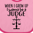 thumbnail image 4 of Inktastic Future Judge Law Scale Boys or Girls Baby Bib, 4 of 4