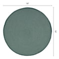 thumbnail image 6 of Unique Bargains Rustic Round Placemats 6Pcs Woven Placemats Green 15x15inch, 6 of 6