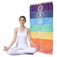 thumbnail image 4 of MesaSe Meditation Yoga Rug Multipurpose Portable Tassel Floor Mat Good Workmanship Rectangular Colorful Tapestry for Indoor Outdoor, 4 of 10