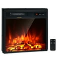 thumbnail image 1 of Costway 18" Electric Fireplace Freestanding & Recessed Heater Log Flame Remote 1500W, 1 of 10