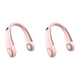 thumbnail image 1 of Mini ventilador de cuello portátil sin aspas Enfriador de banda para el cuello recargable por USB de 3 velocidades (rosa), 1 of 5