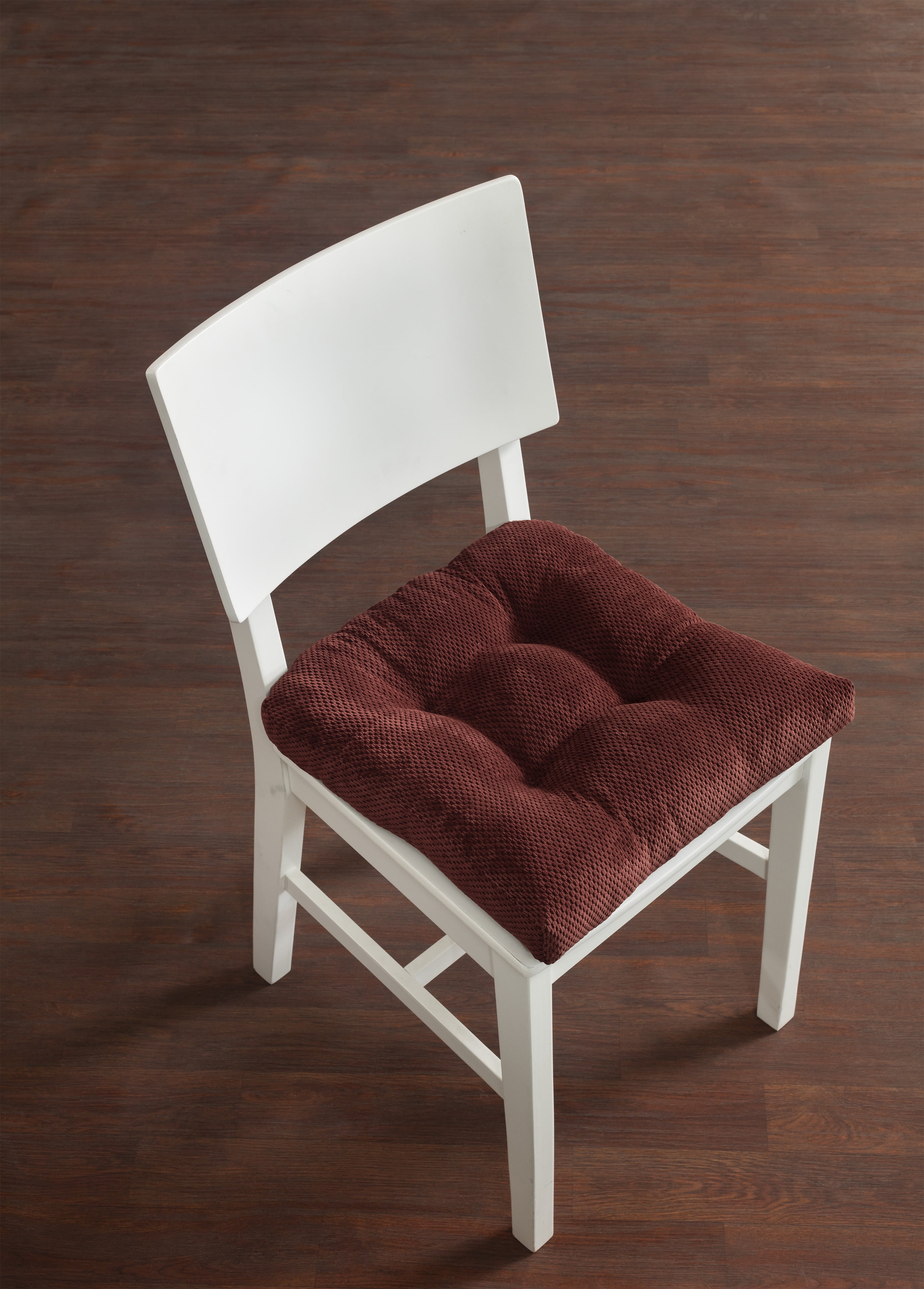 Delano Set of Two (2) Chair Cushions Burgundy (Red) - Memory Foam