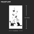 thumbnail image 4 of shiyou-Tattoo Tech, 3 Sheets Small Semi Permanent Tattoo, Adult Art Design Temporary Tattoos, Lasts 1-2 Weeks, Waterproof, Realistic Look, No Adhesive, No Reflection (Cats and Butterflies), 4 of 4