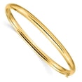 thumbnail image 6 of 14K Yellow Gold 3/16 Oversize High Polished Hinged Bangle Bracelet, 6 of 6