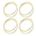 thumbnail image 1 of Metal Napkin Rings, Matte Gold Exquisite Spiral Shape Napkin Rings  for Party, 1 of 7