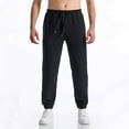 thumbnail image 6 of HomeGardon Mens Pants Men Casual Fashion Elastic Waist Solid Trousers Elastic Long Pants,S-XXXL, 6 of 6