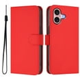 thumbnail image 2 of Compatible with iPhone 16 Plus Wallet case with RFID Blocking Credit Card Holder,Flip Book PU Leather Protective Shockproof Anti-fall Phone Case Cover Women Men for iPhone 16 Plus,Red, 2 of 11