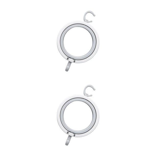 Billuyoard Soporte para sombreros, tapa plegable, organizador de almacenamiento, colgador de plástico para ahorrar espacio, estante para sala de Gris blanco 2piezas