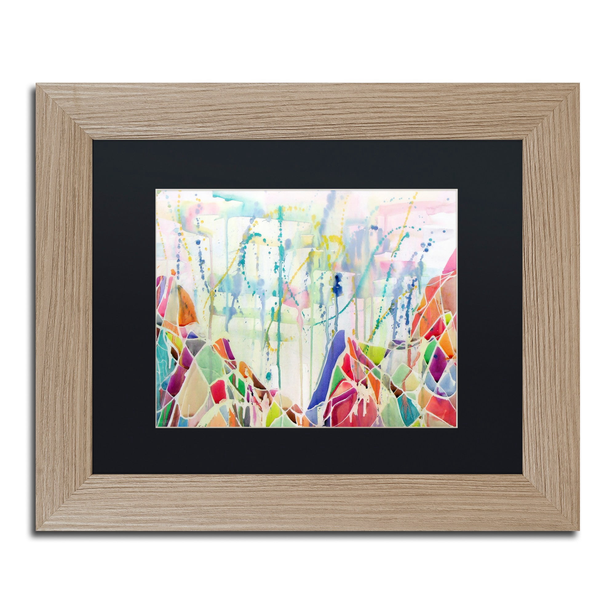 Trademark Fine Art "Anamundi" Canvas Art by Lauren Moss Black Matte, Birch Frame