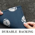 thumbnail image 6 of Football Outline Blue Pattern Washable Non Slip Indoor Door Mat, Decorative Entry Rug for Entrance, Bedroom, Kitchen, Bathroom, 20"x32", 6 of 6