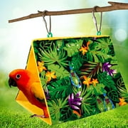 Cheers.US Bird Nest Snuggle Hut,Parrot Habitat Cave Hanging Tent for Small Medium African Parrot Hammock for Small Pets