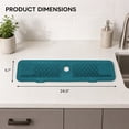 thumbnail image 7 of Unique Bargains Faucet Mat for Kitchen Sink Splash Guard Sink Area Mat Green, 7 of 7