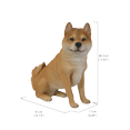 thumbnail image 4 of Décoration de Jardin Statue d'Animal Shiba Inu Statue Assise, 4 of 5