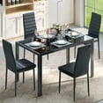 thumbnail image 2 of SESSLIFE Dining Chairs Set of 4, Black Dining Room PU Chairs, Dining Side Chairs for Home Kitchen Living Room, 2 of 10