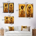 thumbnail image 4 of Designart "Orisha Oshun African Goddess with Mirror III" African American Woman Framed Wall Art Set Of 2 - Glam Gold Framed Wall Art Set Of 2, 4 of 6